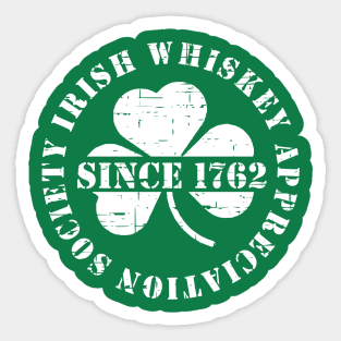 Irish Whiskey Drinking Club Sticker